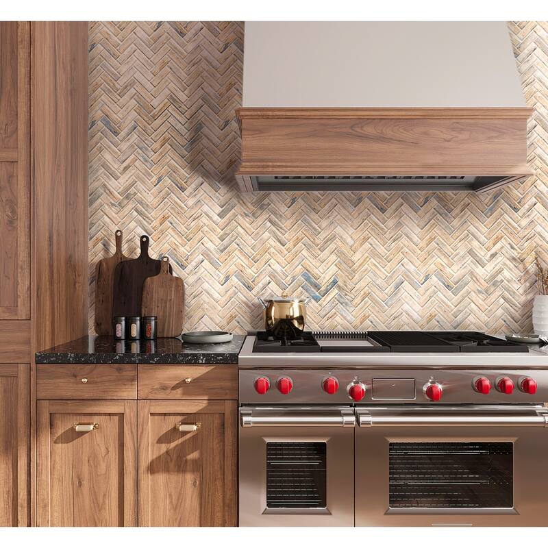 Apollo tile 11" x 13" Aloha Matte Beige Recycled Glass Tile (9.63 sq ft/case) - 10 Pack