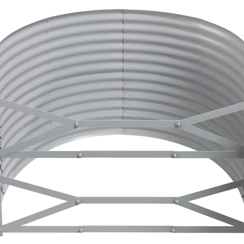 vidaXL Garden Raised Bed Anthracite Powder-coated steel - 98.0 x 39.4 x 26.8