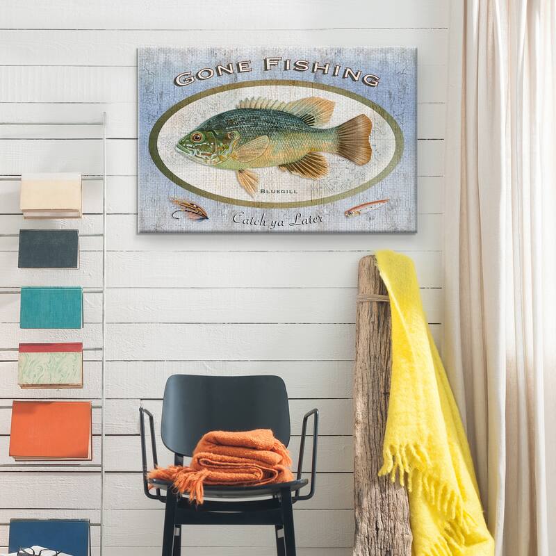 Gone Fishing by Suzanne Cruise Creative Services Canvas Art Print