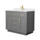 Option Dark Gray / Giotto Quartz Top / Brushed Gold