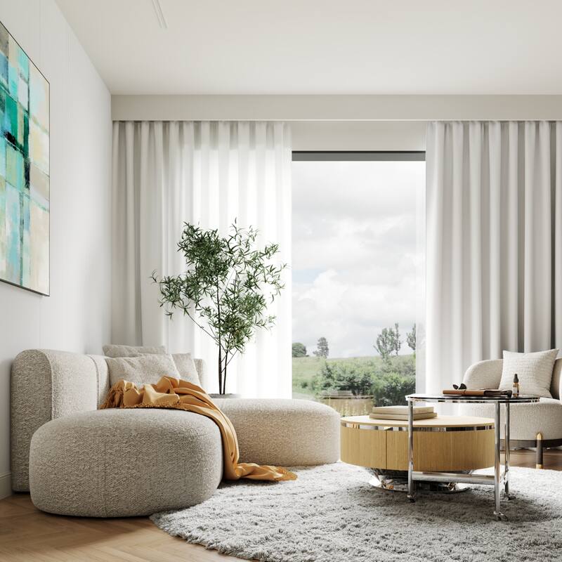 Nesting Coffee Table Set with End Table Round Coffee Table with 2 Storage Drawers