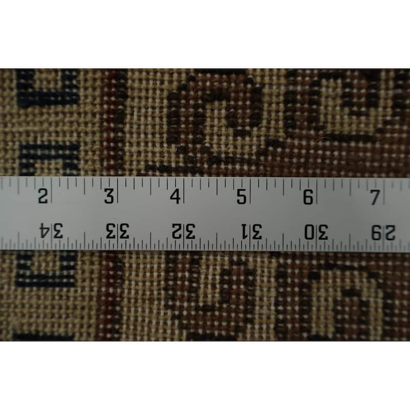 Hand Knotted Oriental 100% Wool Carpet Transitional Floral Brown Khotan Area Rug - 8' 11'' X 5' 6''