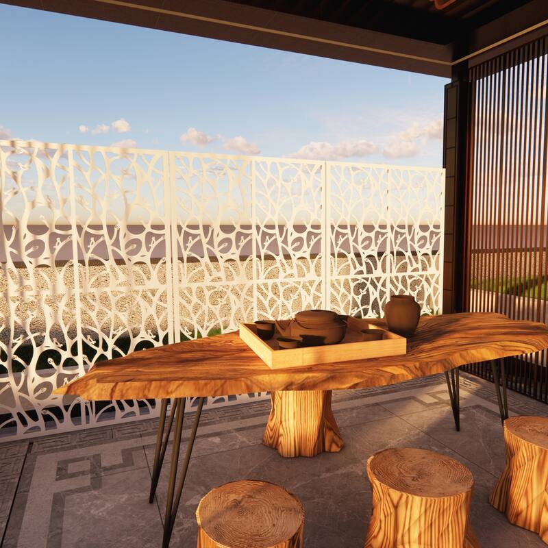 Outdoor and Indoor Divider with Free Standing