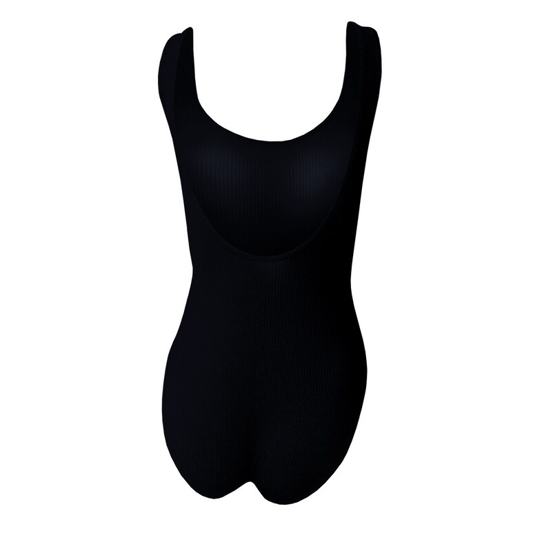 basic black swimsuit