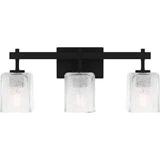 Brenthouse 3-Light Matte Black Bath Light