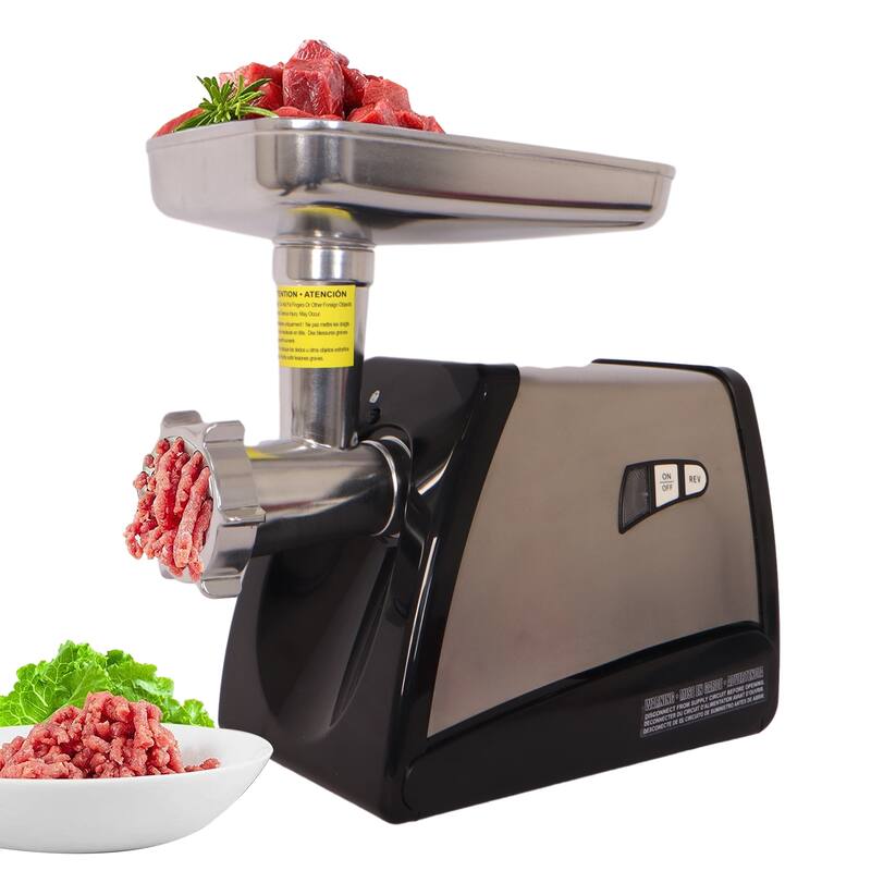 Meat Grinder & Sausage Stuffer, 570 Watt,Stainless Steel - 7.08*13.38 - 7.08*13.38