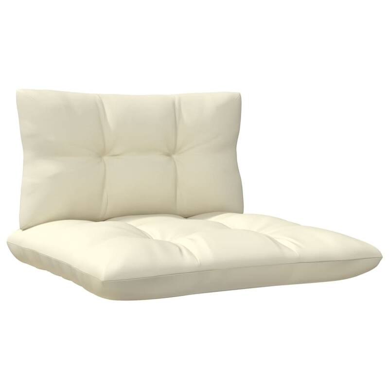 vidaXL Solid Pinewood Patio Lounge Set 8 Piece with Cushions Multi Colors