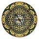 preview thumbnail 2 of 7, Designart 'Ethnic Floral Geometric Ornament' Oversized Contemporary Wall CLock