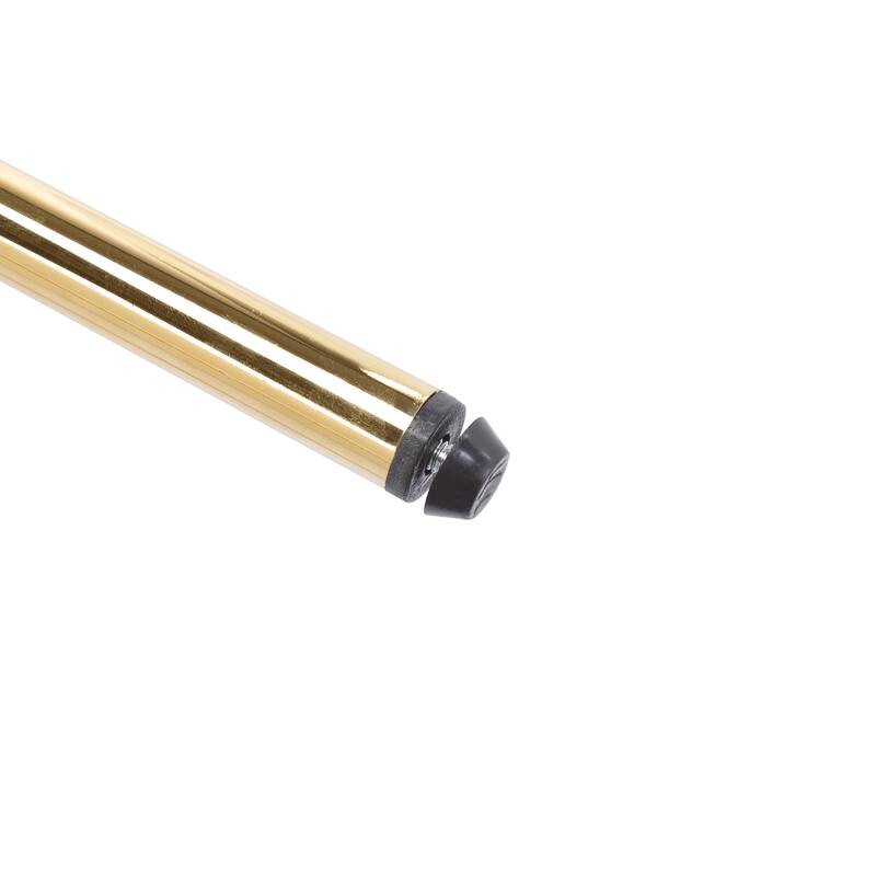 Rio Claro Indoor Metal Upholstered Barstool, Gold Finished Frame and Blue Upholstery, Set of 2