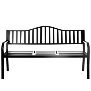 Metal garden 2025 bench and table