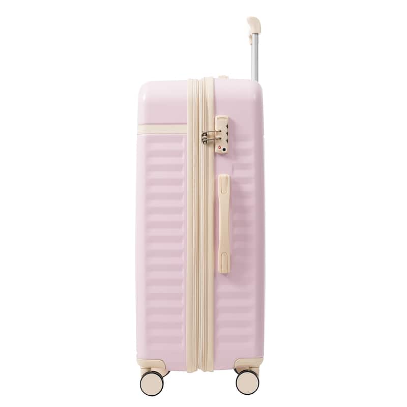 5 Piece Luggage Sets w/Spinner Wheels, Hardshell ABS Suitcase Set w/Tsa Lock, Lightweight Hardside Waterproof Travel Suitcases