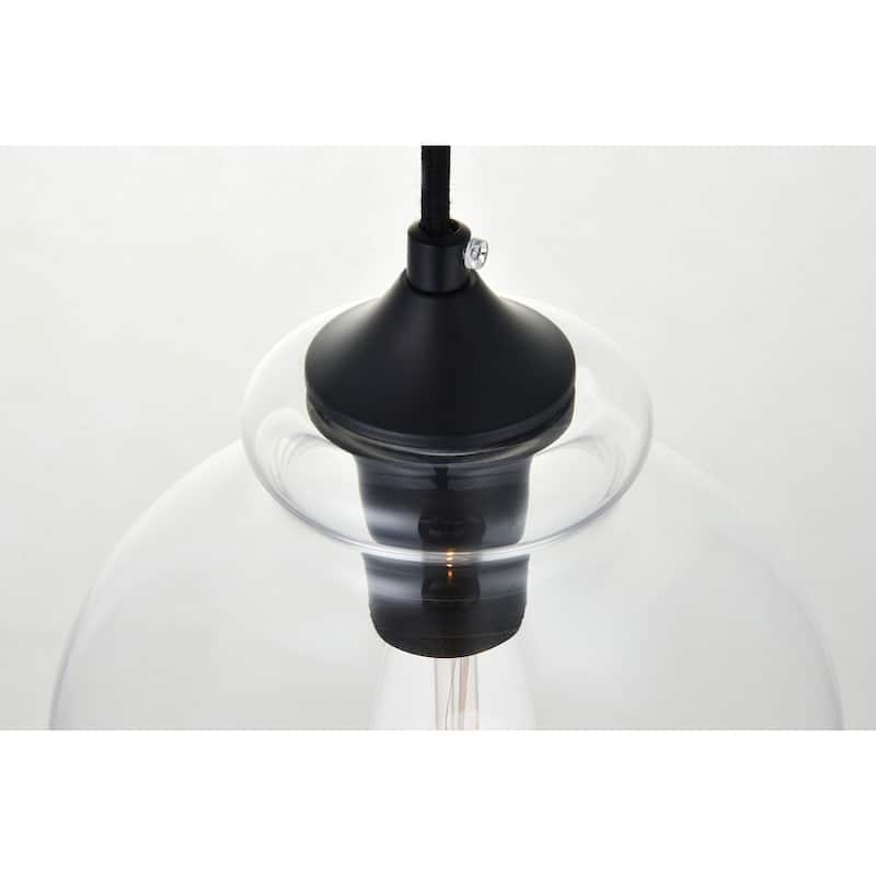 1-light 8-inch Pendant Light w/ Clear Glass Shade