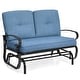 preview thumbnail 12 of 10, Costway 2-Person Outdoor Swing Glider Chair Bench Loveseat Cushioned - 47.5'' x 27'' x 33.5''