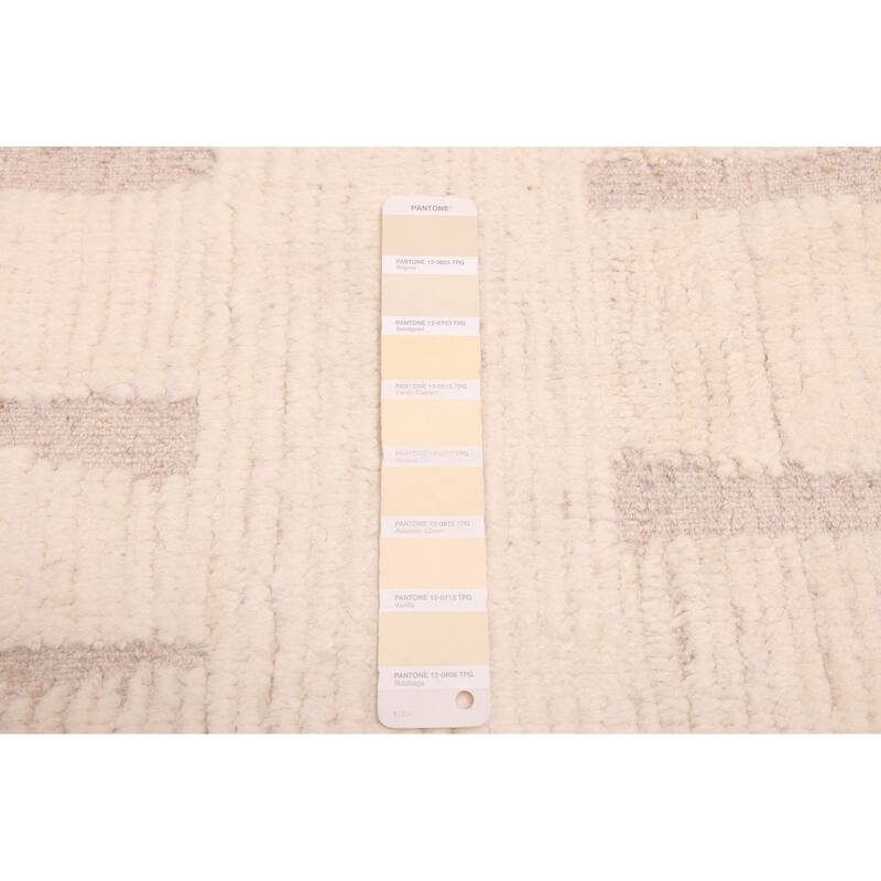 ECARPETGALLERY Hand-knotted Pak Finest Marrakesh Cream Wool Rug - 7'10 x 10'6