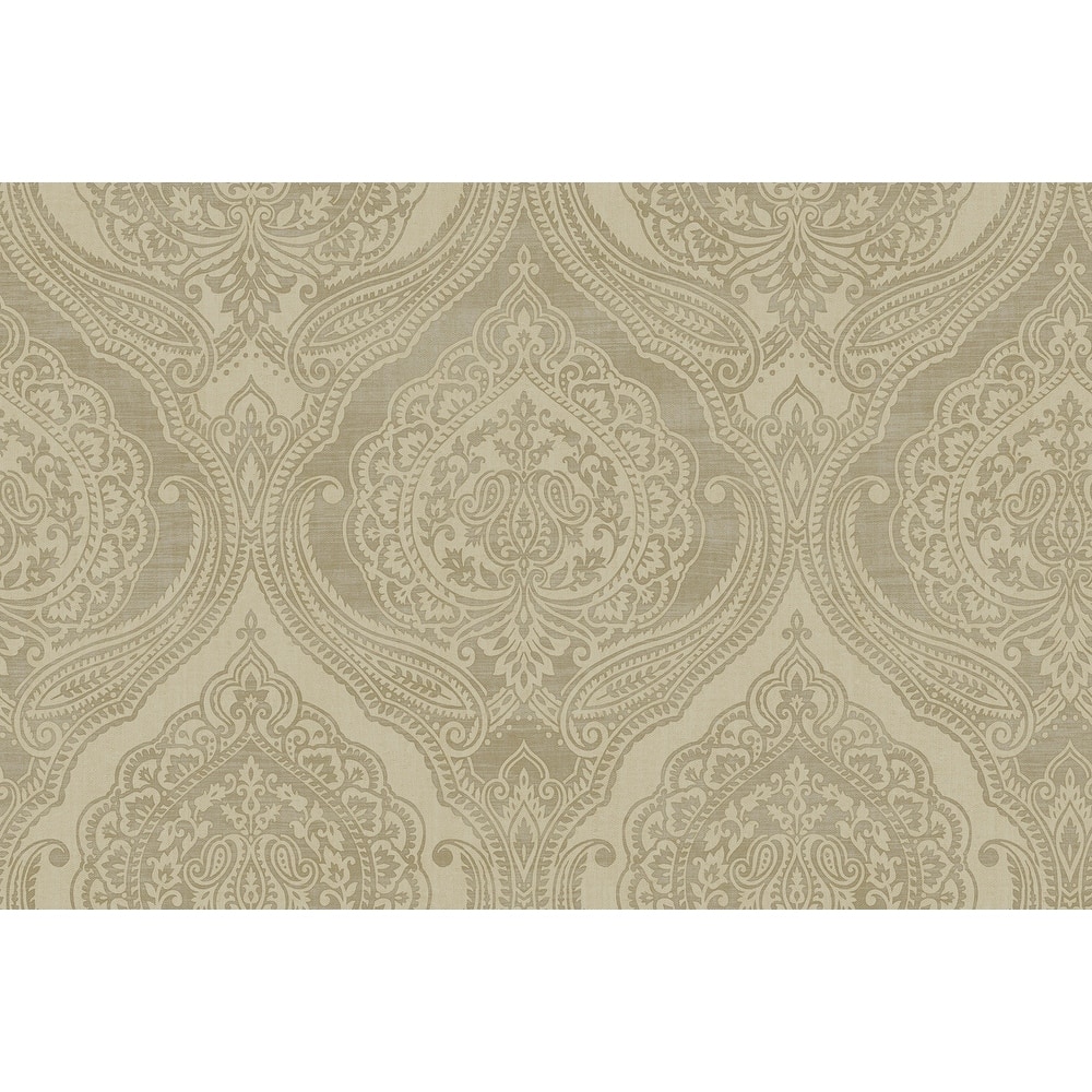 Seabrook Designs Irina Paisley Damask Unpasted Wallpaper