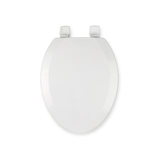 Croydex 19" Tanner Elongated Stick -Tight Wood Toilet Seat