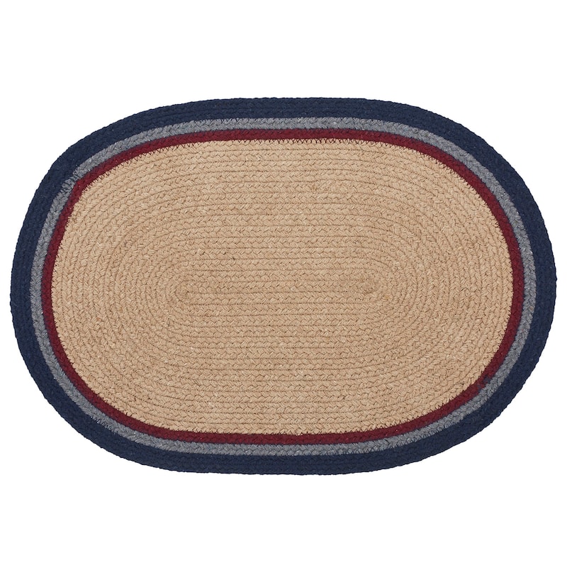 My Country Oval Placemat Stencil Stars 10x15