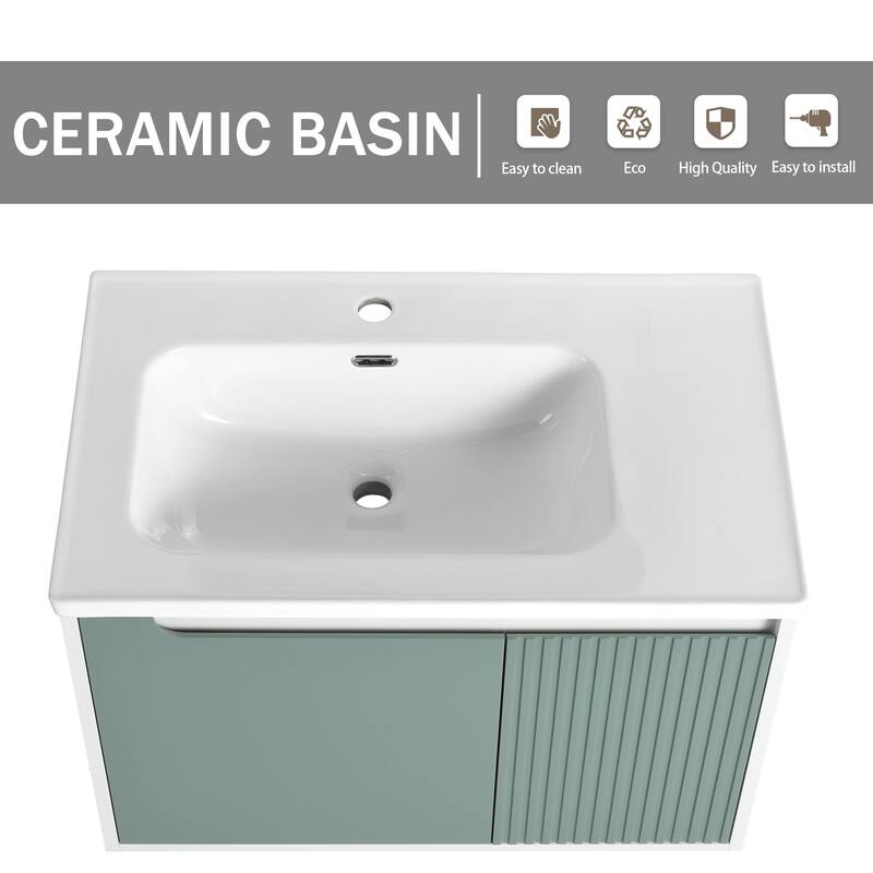 Bathroom Vanity With Sink In 32/36/40/84/76/92 Inch, Floating Bathroom Vanity With Soft Close Door