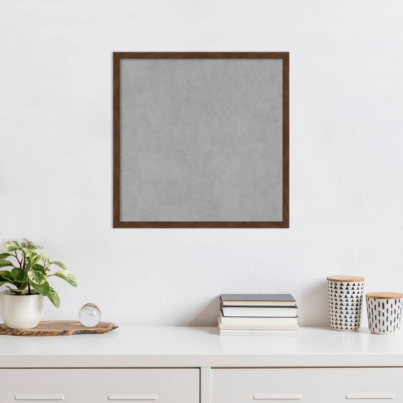 Amanti Art Carlisle Brown Narrow Framed Magnetic Board