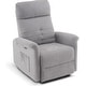 preview thumbnail 3 of 33, MCombo Modern Fabric Power Recliner, Electric Swivel Glider Rocker Recliner Chair for Nursery with USB Ports, Side Pockets 7763