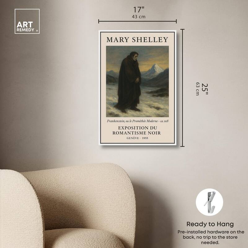 Mary Shelley Canvas by Art Remedy