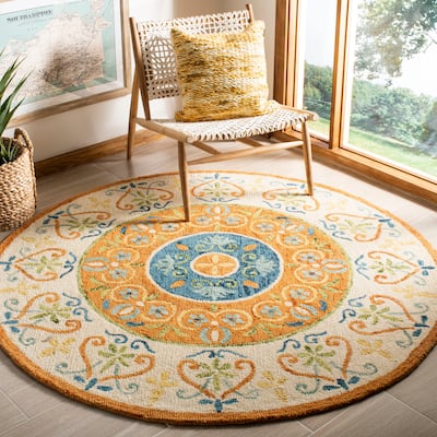 SAFAVIEH Handmade Novelty Lisbeth Ornate Wool Rug