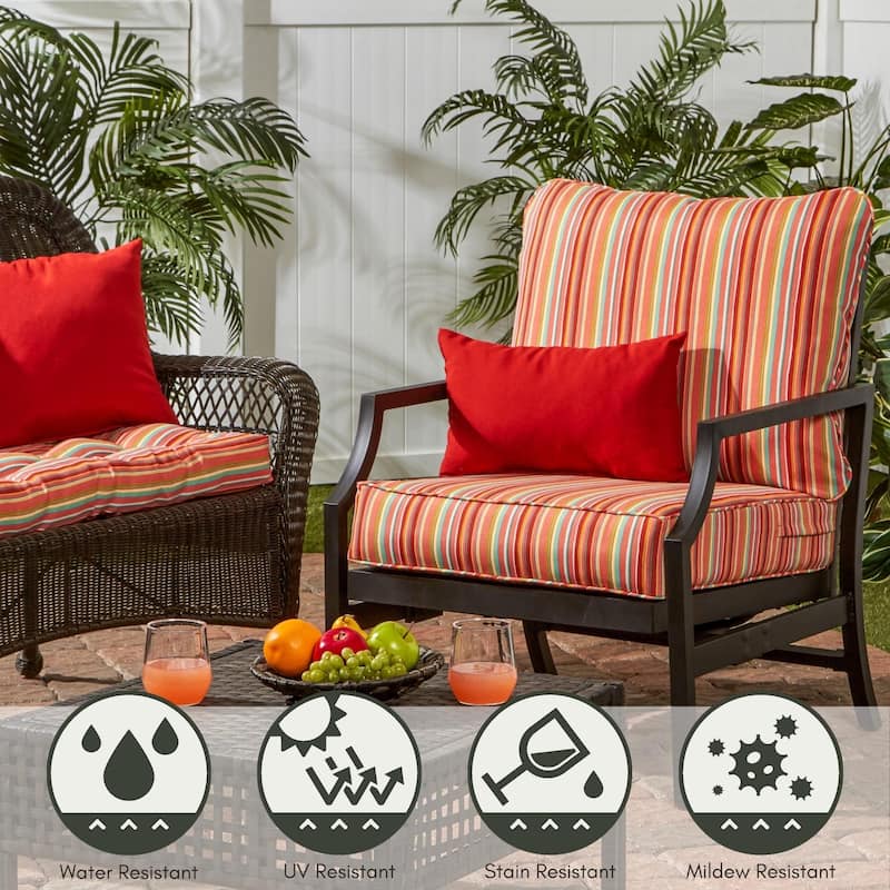 Premium Deep Seat Outdoor Cushion Set by Greendale Home Fashions (Cushions Only)