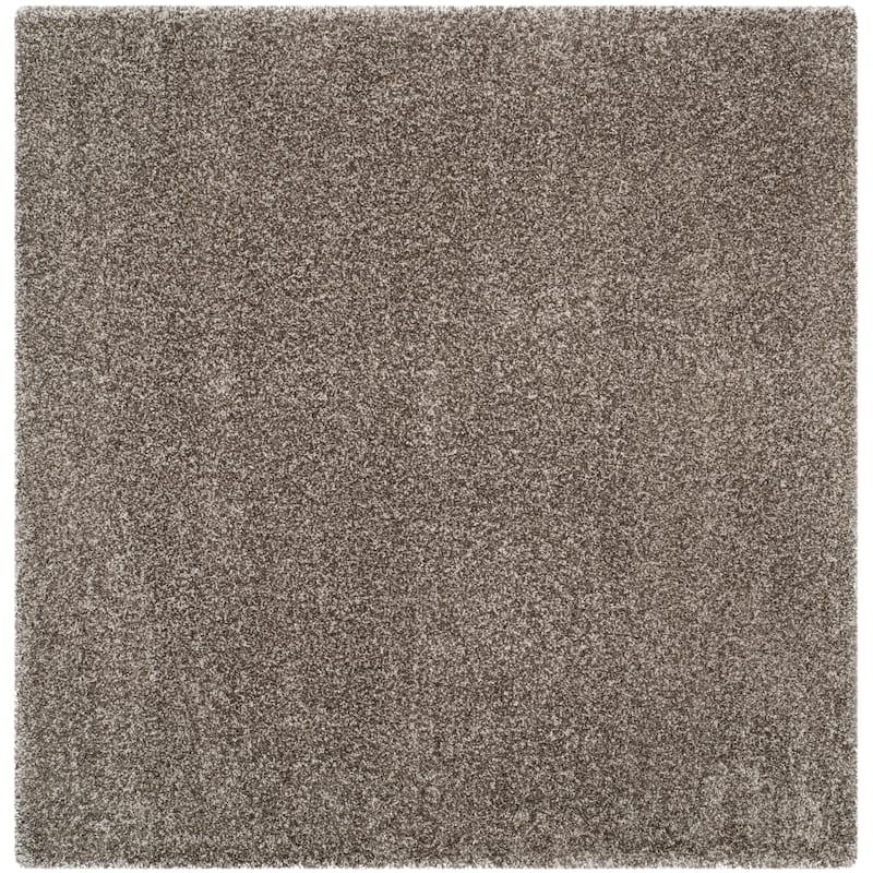 SAFAVIEH, Milan Shag Afton 2-inch Thick Area Rug - 5'1" Square - Grey