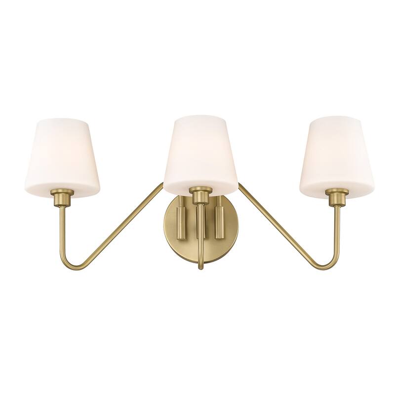 Yep by Golden Lighting Kennedy 3-light Vanity in Brushed Champagne Brass