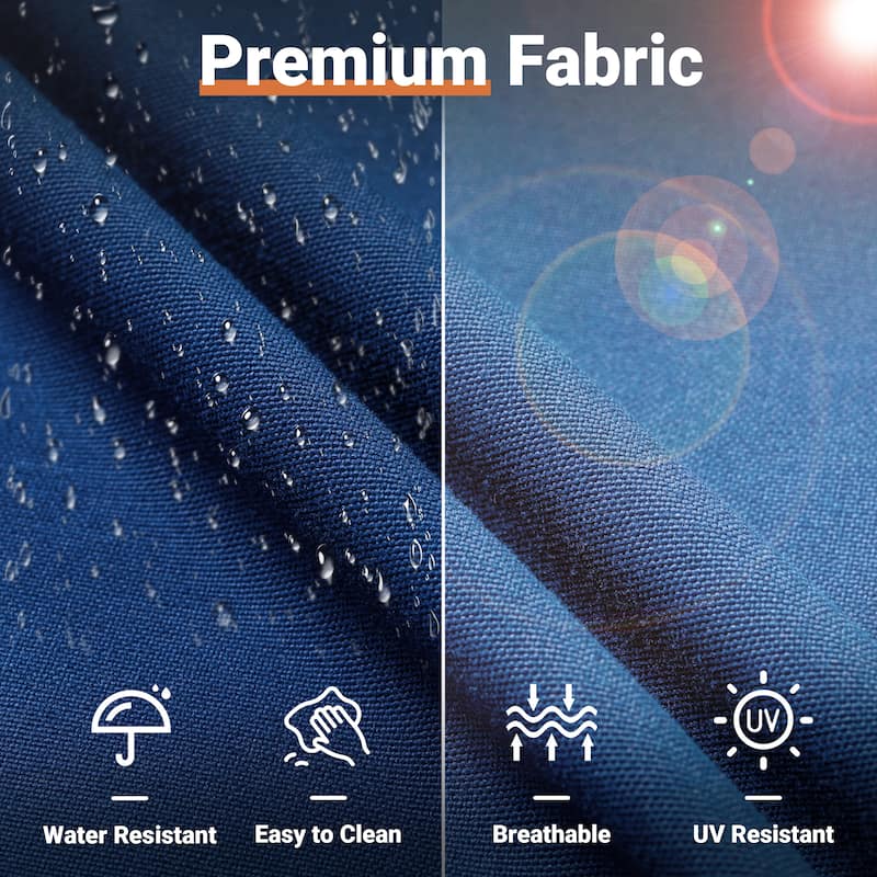 OVIOS 7-Piece Low Profile Deep Seat Wicker Outdoor Patio Furniture Set