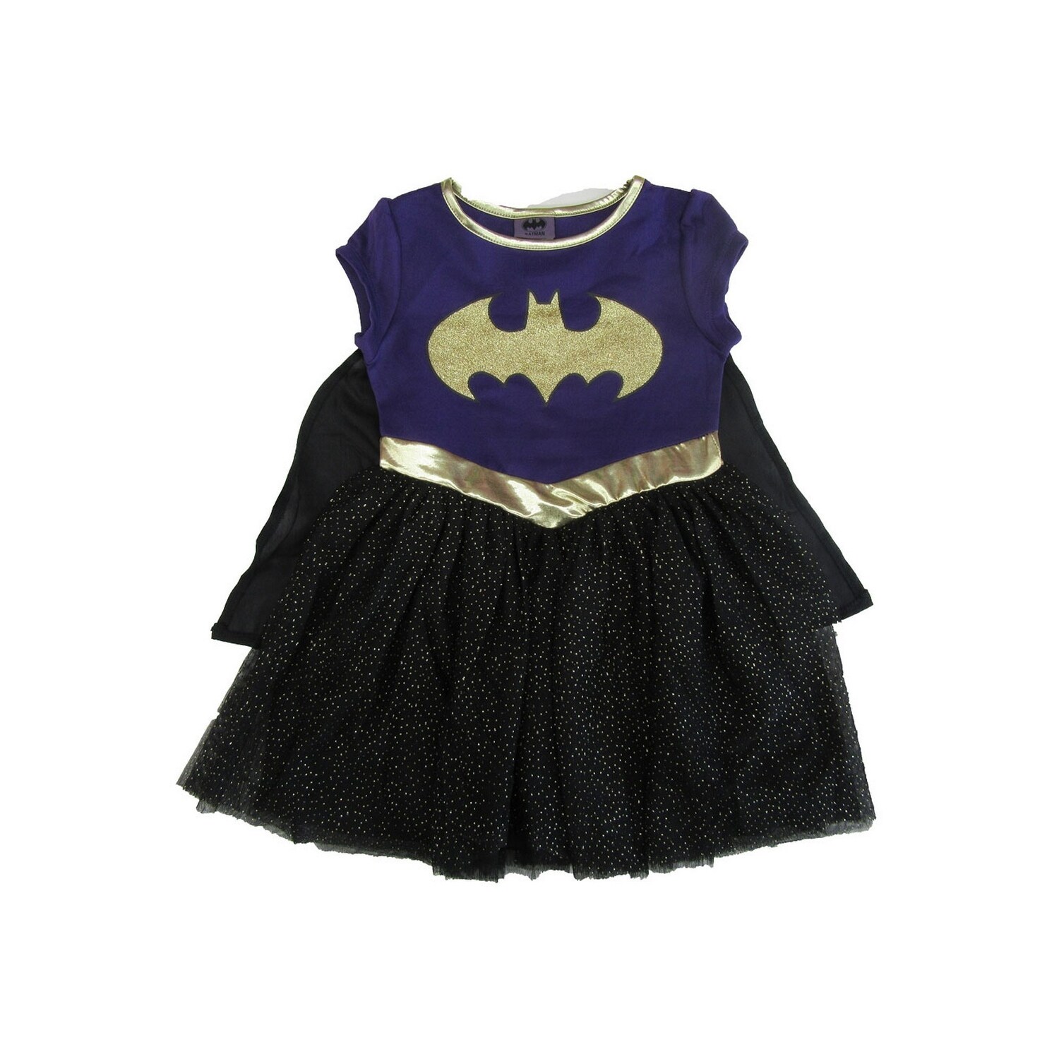 purple dress with cape
