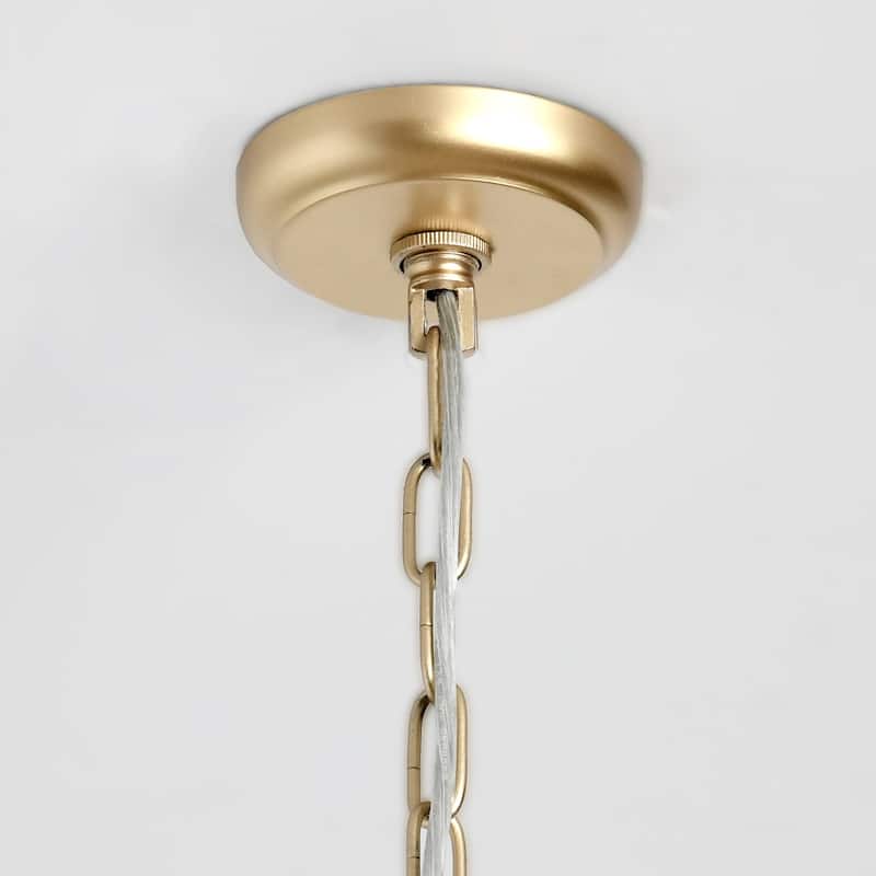 Amanda White Beaded Chandelier by Kosas Home