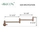 preview thumbnail 11 of 41, Copper Wall-Mounted Pot Filler Faucet