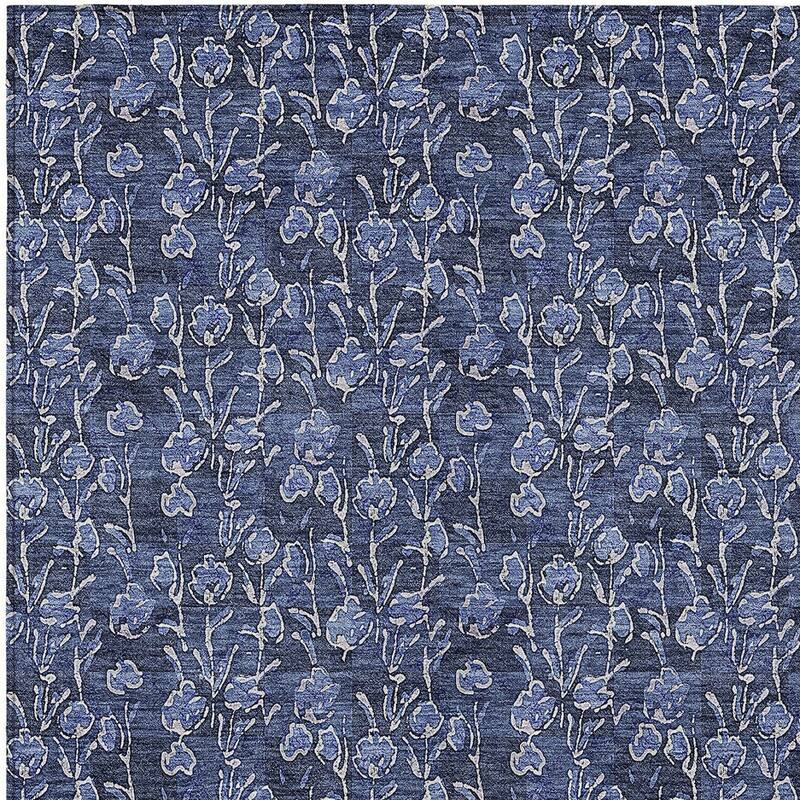 HomeRoots Floral Transitional Rectangle Outdoor Rug