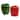 Hutzler Pepper Saver Keeper Storage Container - Keeps Fresh Longer - 2 Pack - Green & Red