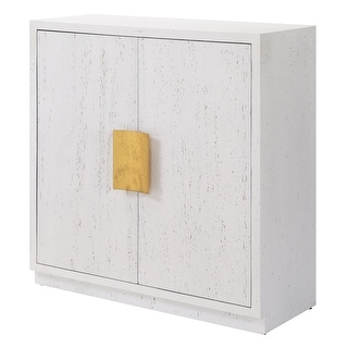 Uttermost Emma 2 Door White Cabinet - 32.25'' H X 32'' W X 14.25'' D
