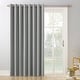 preview thumbnail 12 of 70, Sun Zero Hayden Patio Extra-Wide Blackout Grommet Sliding Patio Door Curtain Panel, Single Panel 100 X 84 - Silver Gray