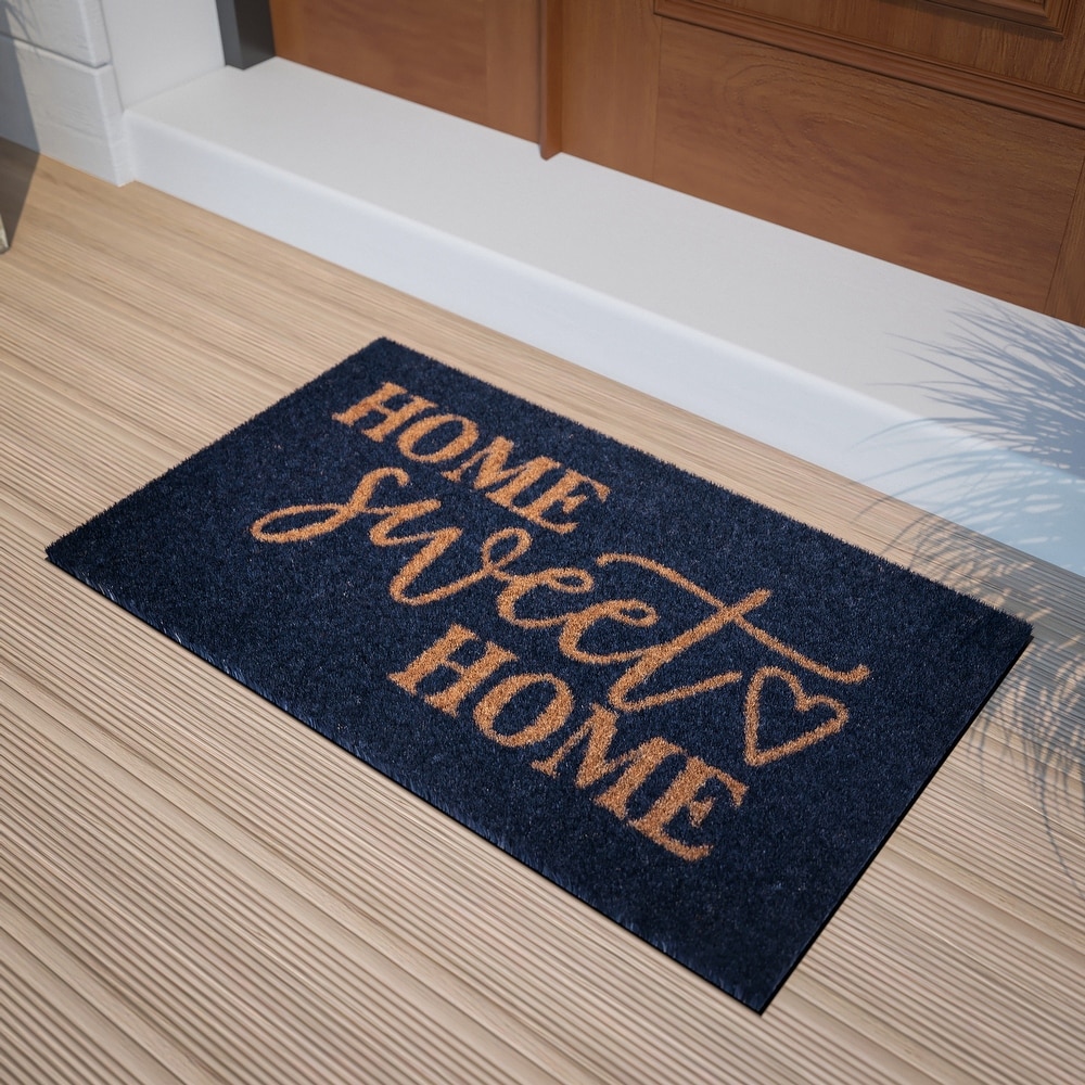 Funny Welcome Monogram Doormats for Entrance Way Indoor Decor Hello From  The InSide Doormat Kitchen Rugs and Mats With Anti-Slip Rubber Back Novelty