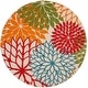preview thumbnail 50 of 112, Nourison Aloha Floral Modern, Indoor/Outdoor Area Rug 10' Round - Green