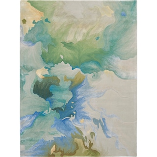 Nourison Prismatic Modern Floral Watercolor Abstract Area Rug