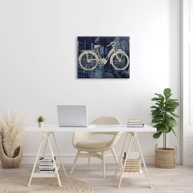 Stupell Rustic Bicycle Brushed Silhouette Canvas Wall Art by Amanda Wade