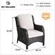 preview thumbnail 62 of 67, OVIOS 2-piece Patio Wicker Chairs Set