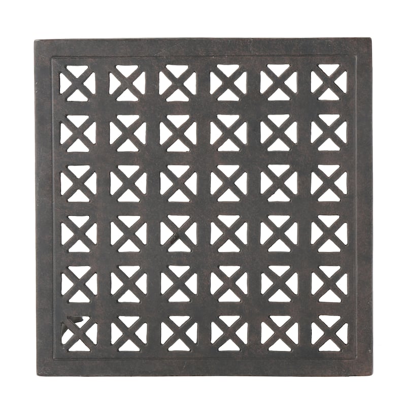 Kai Outdoor 18-inch Square Aluminum Side Table by Christopher Knight Home