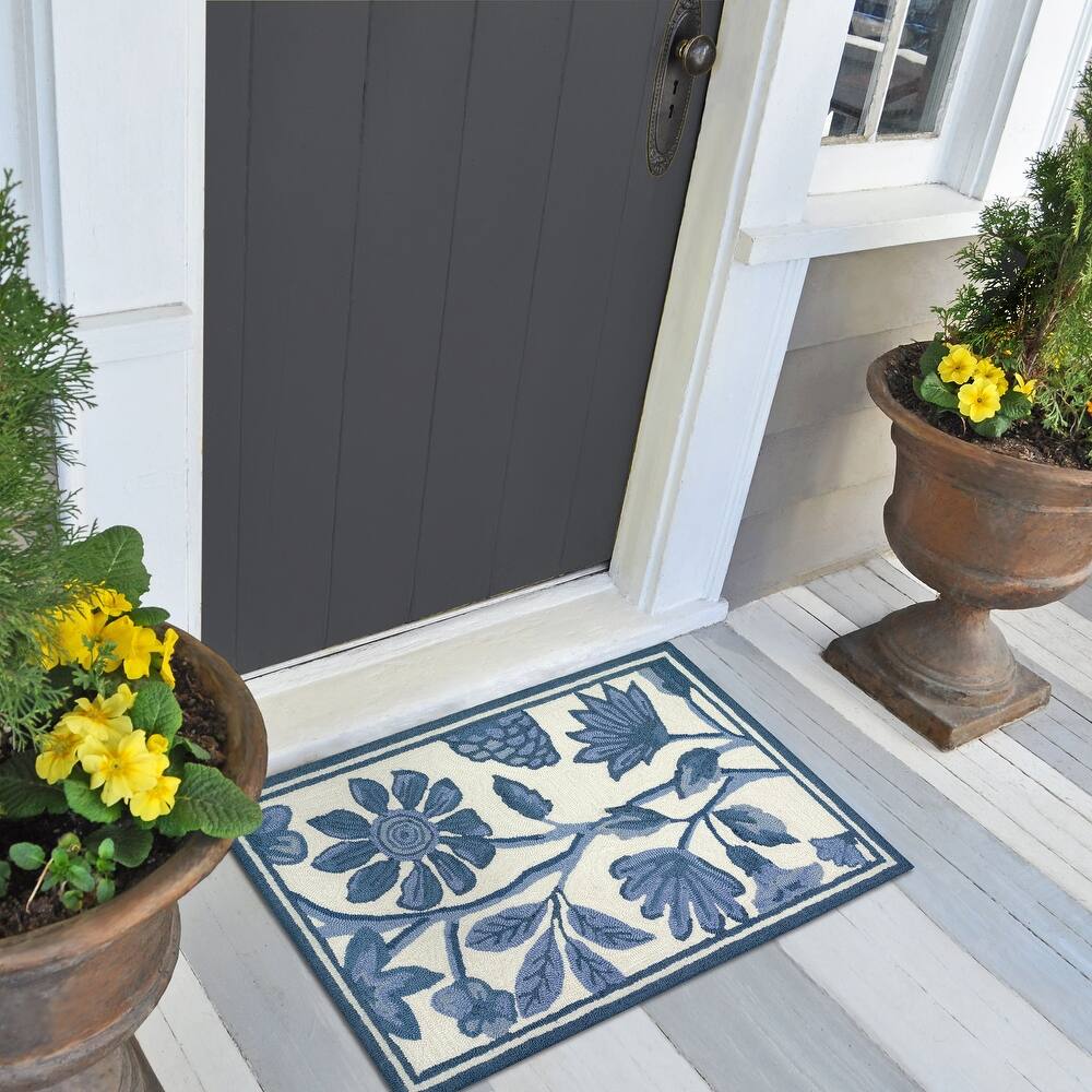 Liora Manne Capri Floral Vine Indoor/Outdoor Rug