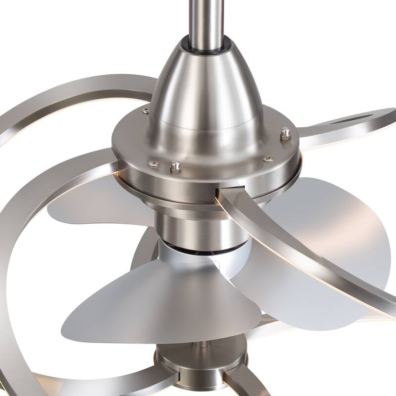 20" Modern 3-Blade Dimmable LED Ceiling Fan with Light Kit and Remote