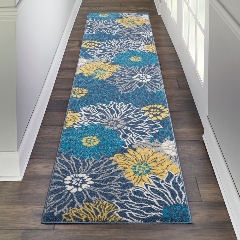 Nourison Passion Abstract Modern Floral Area Rug