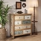 preview thumbnail 6 of 8, 25.59" Vintage Wooden Multicolor Carved Storage 7 Drawers Dresser