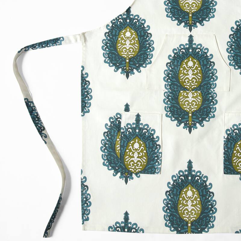 Exclusive Fabrics Mayan Printed Cotton Apron - 27 X 34