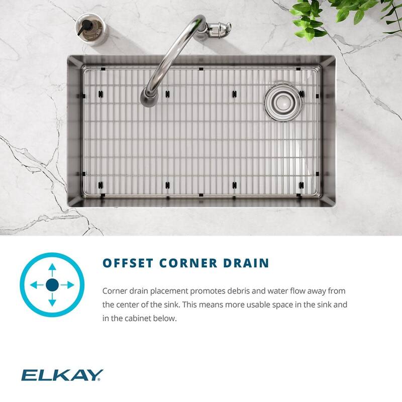 Elkay Crosstown 31-1/2" Undermount Single Basin Stainless Steel