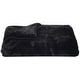 preview thumbnail 3 of 2, SAFAVIEH Faux Black Mink Throw -Black